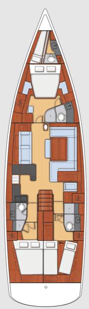 Ultreya | Oceanis 60 - 3 + 1 cab. photo 34