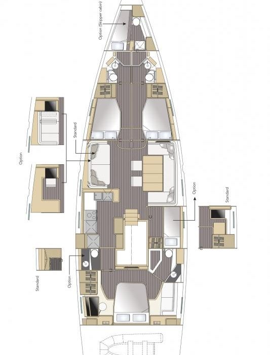 Nada III | Jeanneau 64 - 4 cab. photo 5