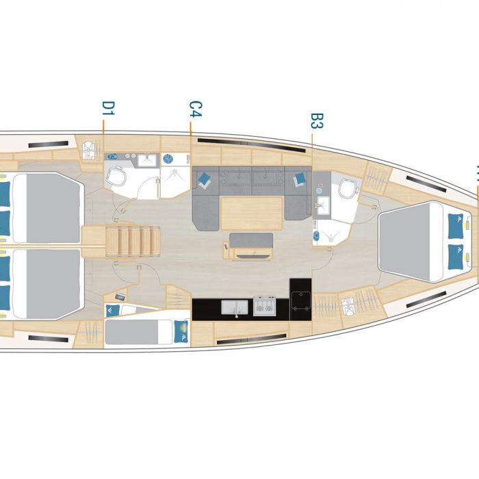 Solace - OW | Hanse 460 - 4 cab. photo 27