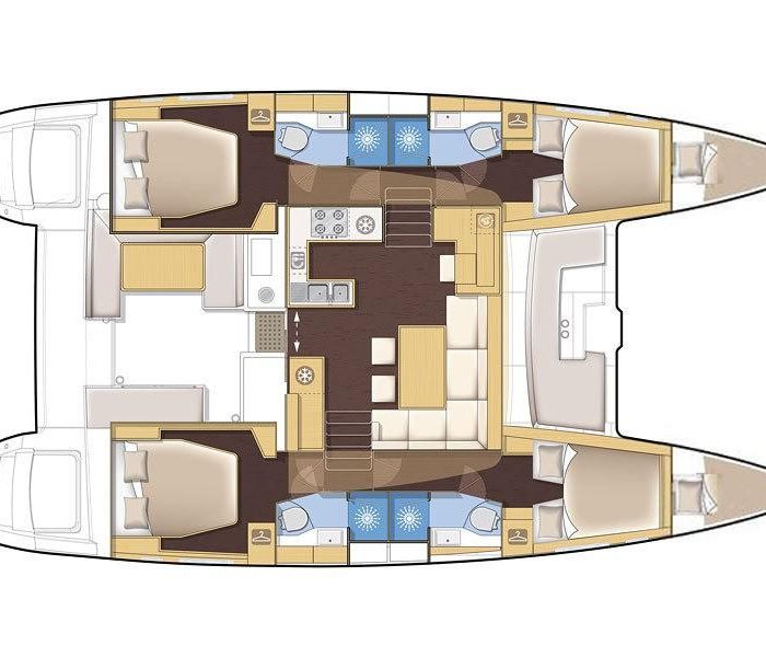 AEROPI  |⛵ VIP, Skippered Only, Watermaker, Generator, AC, BBQ | Lagoon 450 Fly photo 14