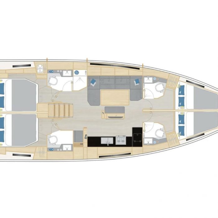 I'm Alone | Hanse 460 - 4 cab. photo 12