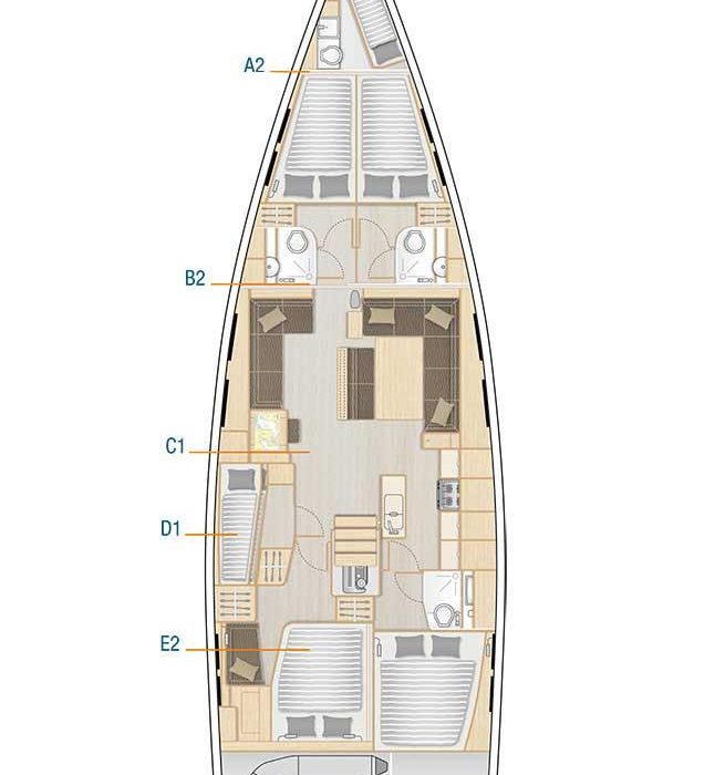 Adele | Hanse 548 - 5 + 1 cab. photo 17