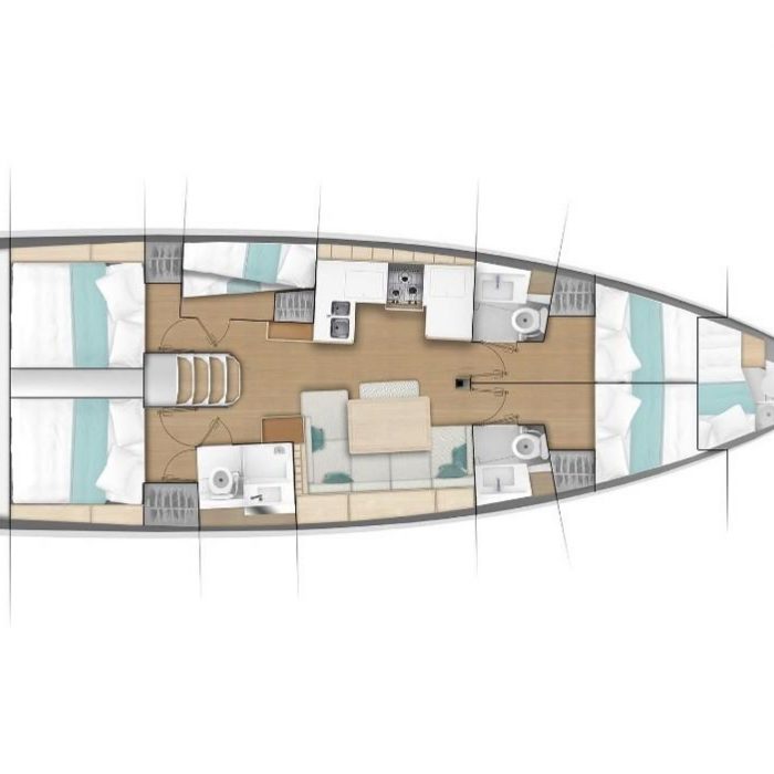 White Pearl | Sun Odyssey 490 photo 5