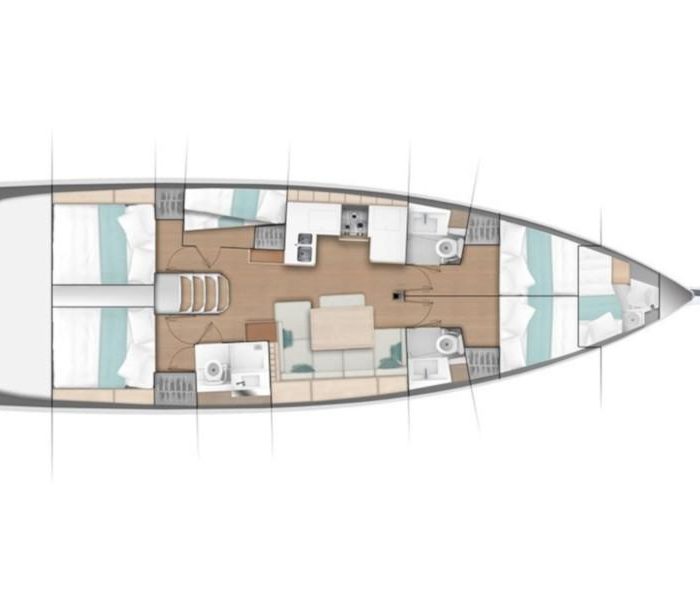 Chaos - Standard line | Sun Odyssey 490 photo 6