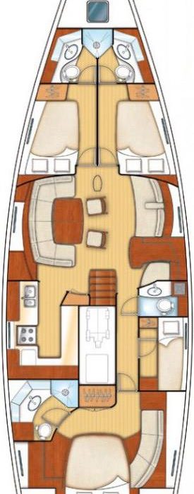 Tajna | Beneteau 57 - 3 + 1 cab. photo 4