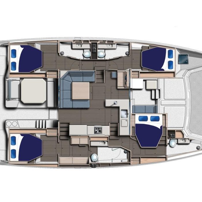 Moorings 5000-4 Club | Leopard 50 photo 3