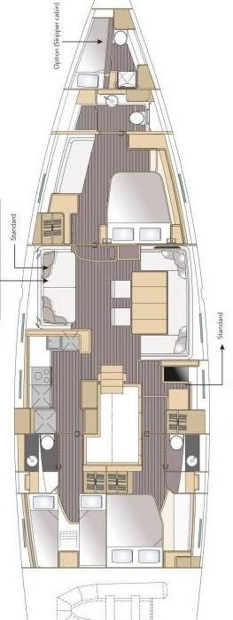 Aria | Jeanneau 64 - 4 cab. photo 7