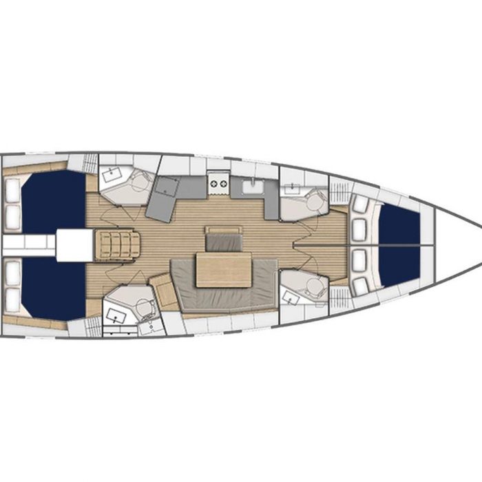 Moorings 46.4 Club | Oceanis 46.1 photo 3