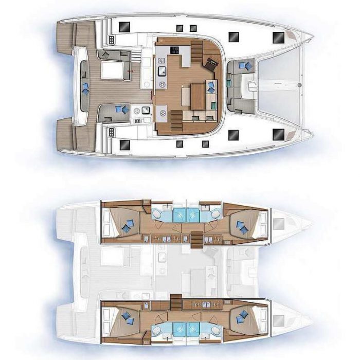 Margeo XVII (A/C - Generator - Water Maker - dishwasher) | Lagoon 46 photo 3