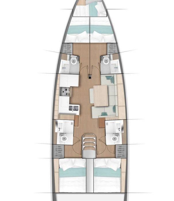 Suami | Sun Odyssey 490 - 4 cab. photo 2