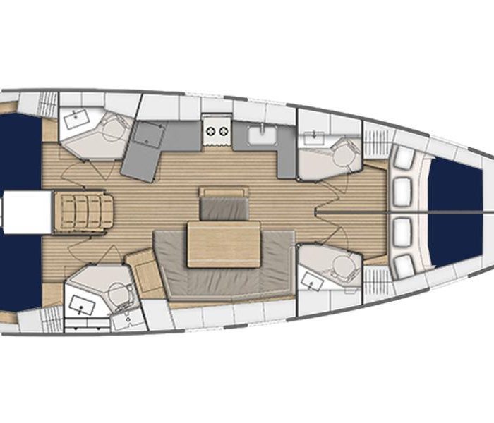 Moorings 46.4 Club | Oceanis 46.1 photo 5